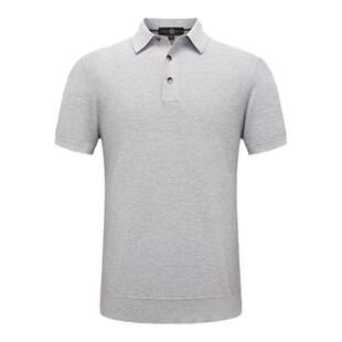 LAMPO/蓝豹【100%海岛棉+商务风】男士polo短袖衫进口横机领上衣