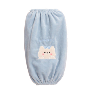 秋冬羽绒服长款套袖上班防污学生耐脏成人可爱工作护袖头防污袖套