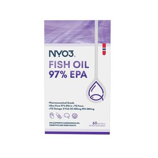 NYO3高epa鱼油97%高纯度深海鱼油软胶囊omega3成人中老年60粒