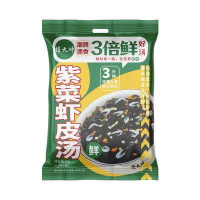 撸大帅紫菜虾皮汤懒人速食免煮