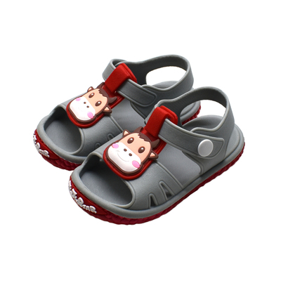 新款包头软底防尿塑料儿童凉鞋