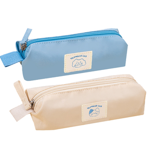 VANWALK 自制笔袋大容量学生文具盒简约纯色拉链收纳文具袋铅笔袋