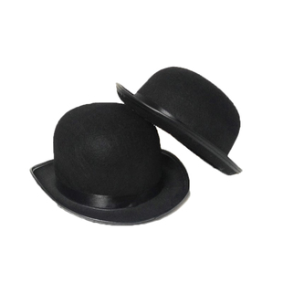 万圣节节卓别林礼帽魔术师帽子 表演圆帽高礼帽爵士帽魔术帽