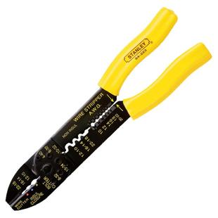 史丹利剥线钳电工专用多功能钳子压线钳绝缘裸端子压接钳接拨线钳