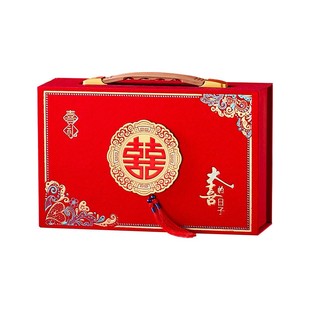 结婚订婚彩礼钱聘金盒子聘礼提亲红包现金礼盒高档套装礼金箱10万