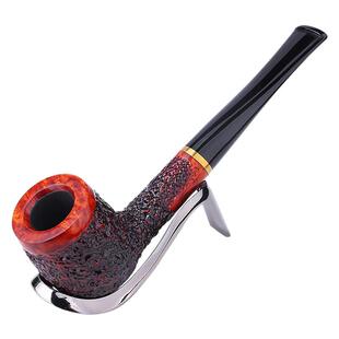 丹麦进口原木石楠木烟斗中号9mm大师手工石楠根瘤雕刻过滤实木斗