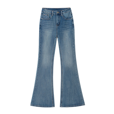 王家有鱼2025春夏新款微喇牛仔裤