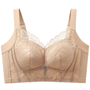 南极人内衣女薄款大胸显小全罩杯收副乳大码文胸无钢圈透气不闷热