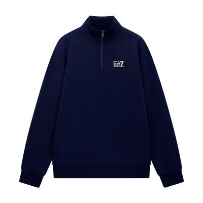 EA7/阿玛尼男士棉质立领加绒卫衣