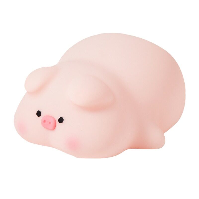 月萤小猪硅胶充电拍拍小夜灯