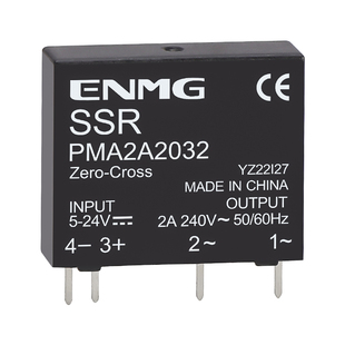 恩爵小型薄片pcb插针式固态继电器PMA2D6132直流控直流24V交流2A