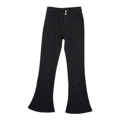 A21女装梭织休闲喇叭裤