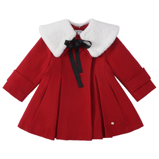 tartineetchocolat法国巧克力童装女童大衣春秋儿童中长款外套