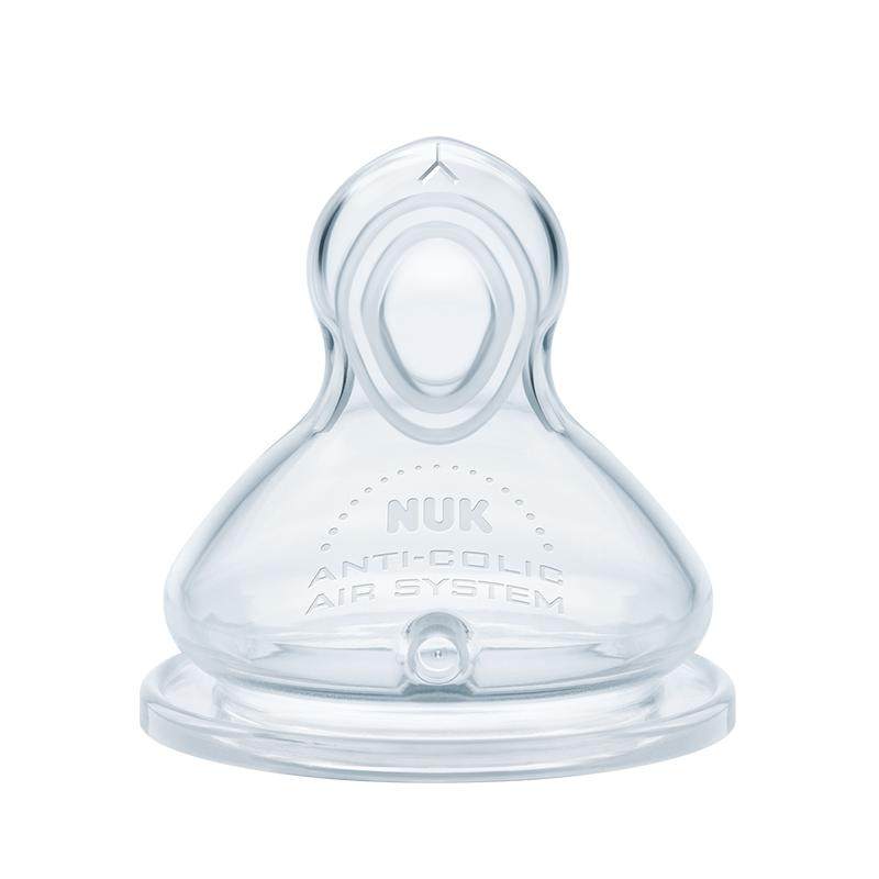 NUK德国宽口径婴儿奶嘴宝宝奶瓶配件新生儿防胀气0-6个月一岁以上