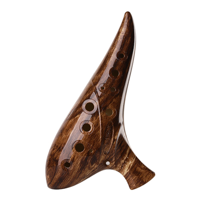 陶笛树脂仿木色不怕摔音准易吹