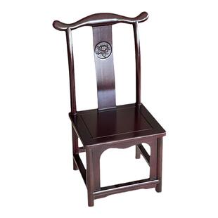 红木小官帽椅中式仿古家用实木靠背椅花梨木酸枝木茶几椅子小交椅