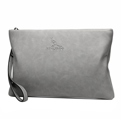 斌利袋鼠真皮信封大容量男士手包