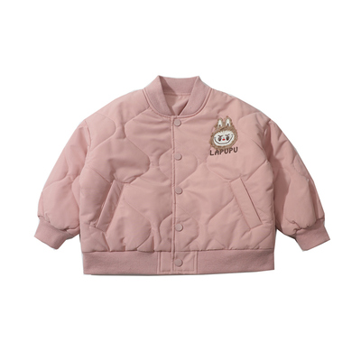 超好看女童夹棉加绒外套秋冬棉服