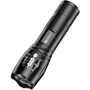 手电筒强光便携超亮变焦远射充电超长续航应急家用小型户外照明灯