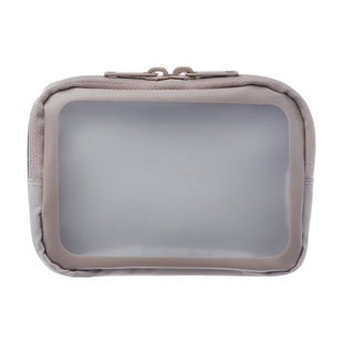 Elecom宜丽客透明收纳包拉链数码配件笔袋便携内胆包数据线化妆包