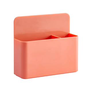 磁吸笔筒大容量磁性收纳盒放粉笔白板笔黑板擦多功能盒子双格分类强磁力粉笔盒可吸附冰箱金属白板磁铁置物架