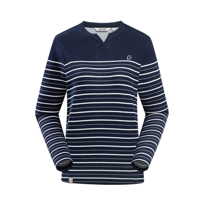 乐飞叶吸湿快干条纹T恤