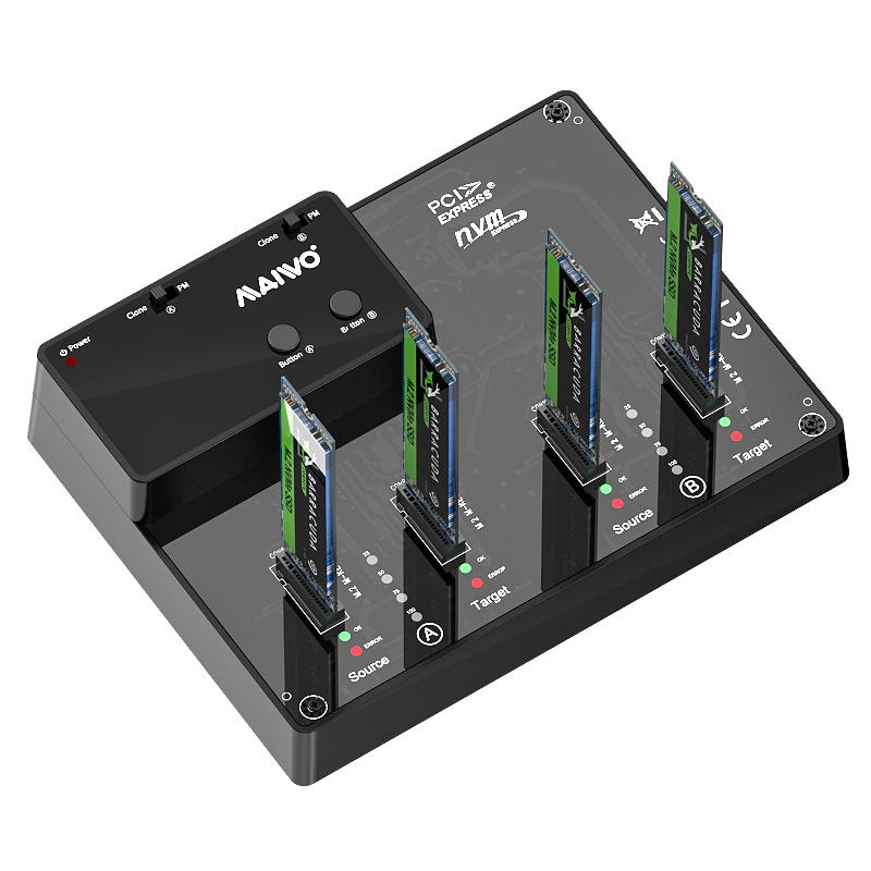 麥沃硬盤座M.2nvme拷貝機1對3克隆type-c讀取USB4硬盤盒 K3015P4