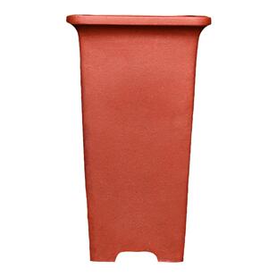 紫砂花盆陶瓷绿植盆景盆悬崖造型室内精品手工兰花盆高深签筒花盆