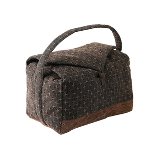 高端香云纱茶事包景德镇复古老料大容量户外旅行便携茶具收纳包