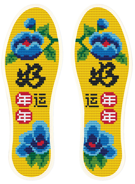 十字绣鞋垫自己绣宫廷秀2026新款