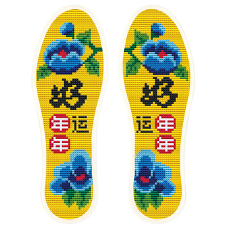 宫廷秀十字绣鞋垫半成品七层棉布自己绣手工绣印花高端2026年新款