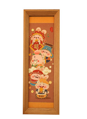 哈尼刺绣手工diy福字新年礼物