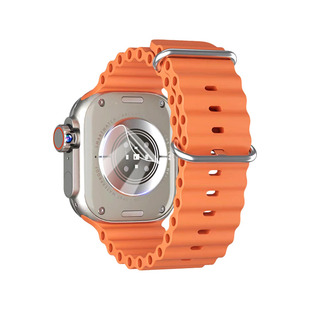 适用华强北手表背膜S9Ultra传感器保护膜45/49mm智能腕表S10后盖贴膜42/46防刮手环ULTRA2/3/4水凝软膜非钢化