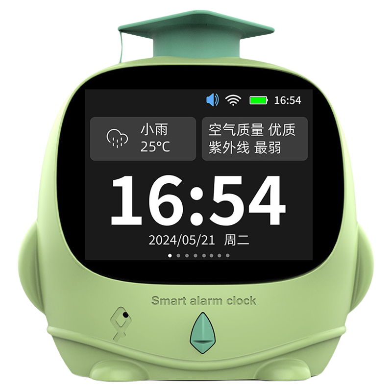 智能闹钟儿童早教学习机哄睡讲故事机器人S语音助理起床