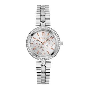 【节日礼物】FURLA芙拉LOGO LINKS系列钢带石英女士腕表36.5MM