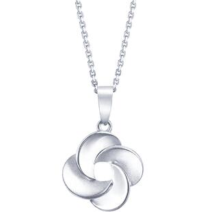 周生生Pt950铂金白金花仔吊坠白金项坠女款77340P定价