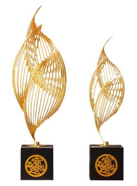 现代简约摆件高档客厅酒柜书架创