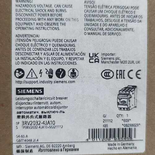 【请询价】断路器 3RV2032-4JA10