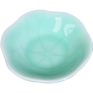 瓯江龙泉青瓷调味碟小碟小菜碟创意莲花醋碟家用陶瓷蘸料蝶酱油碟