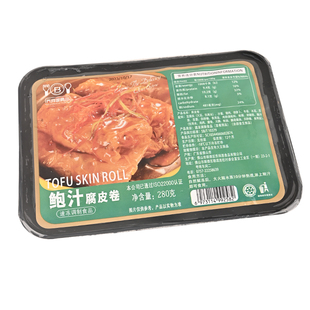 乔拜恩广式茶楼鲍汁鸡丝腐皮卷鲜腐竹豆皮点心微波蒸煎半成品速食