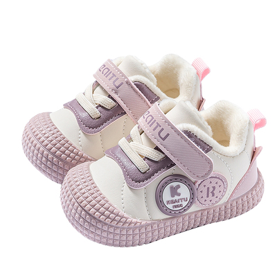 秋冬保暖加棉男女宝宝防滑软底鞋