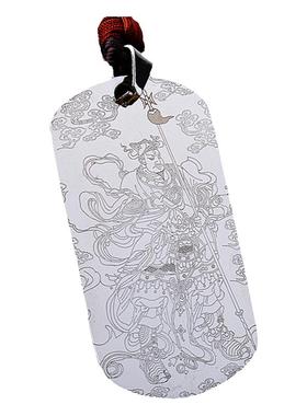 道系饰品华光大帝钛钢吊坠