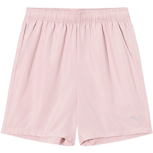 安踏速干运动短裤女宽松大码五分薄款羽毛球裤跑步健身瑜伽中裤女