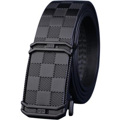 方格纹年轻人新款商务西裤皮带