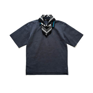 J1M5买手店 KOLOR 26春夏 拼接领短袖POLO 设计师品牌