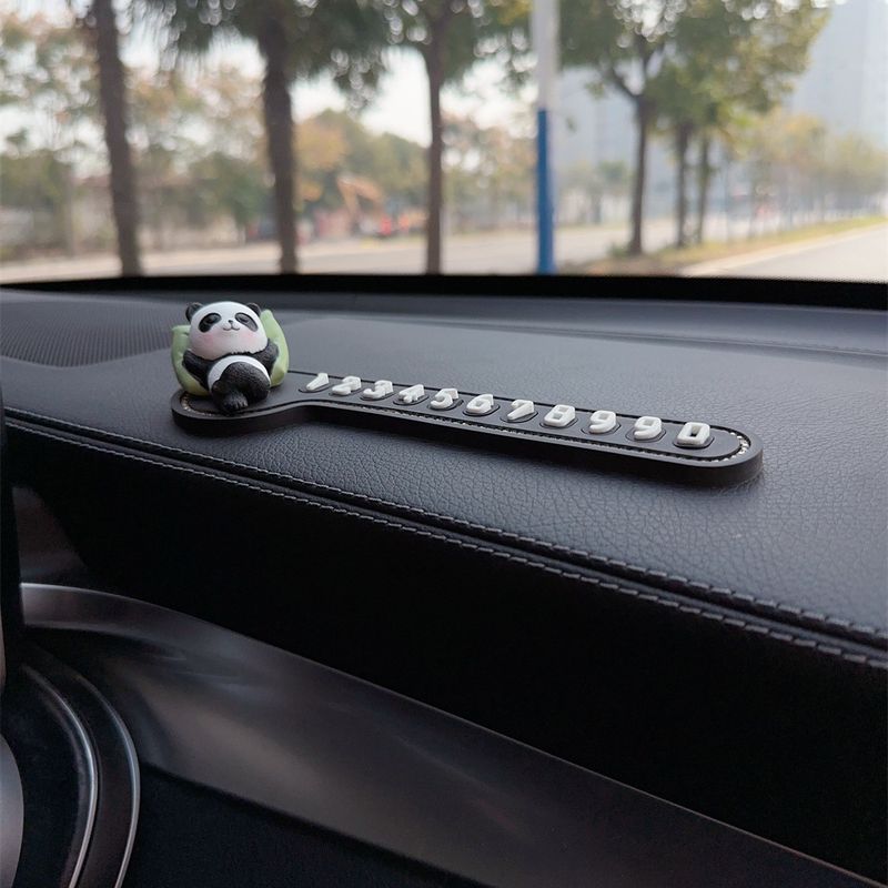 车载临时停车挪电话免用品创意停靠摆件内号码牌汽车移车粘隐藏式