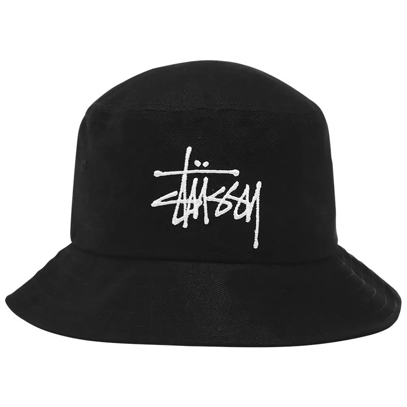 stussy刺绣标遮阳百搭盆帽