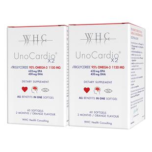 WHC小红帽深海鱼油Omega3养护心脑60粒软胶囊官方DHA正品进口挪威