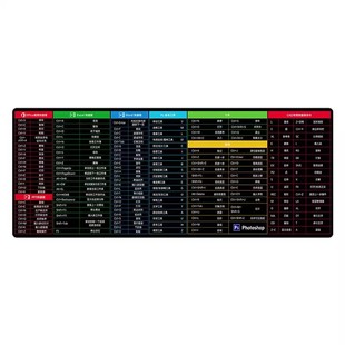 鼠标垫超大号办公快捷键加厚锁边游戏键盘护腕软桌垫男女可爱黑色