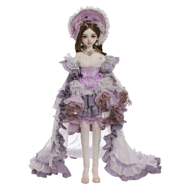 正版娃娃bjd四分sd玩偶原创潮玩绮梦宫廷风可换衣服拖尾裙JOYBJD